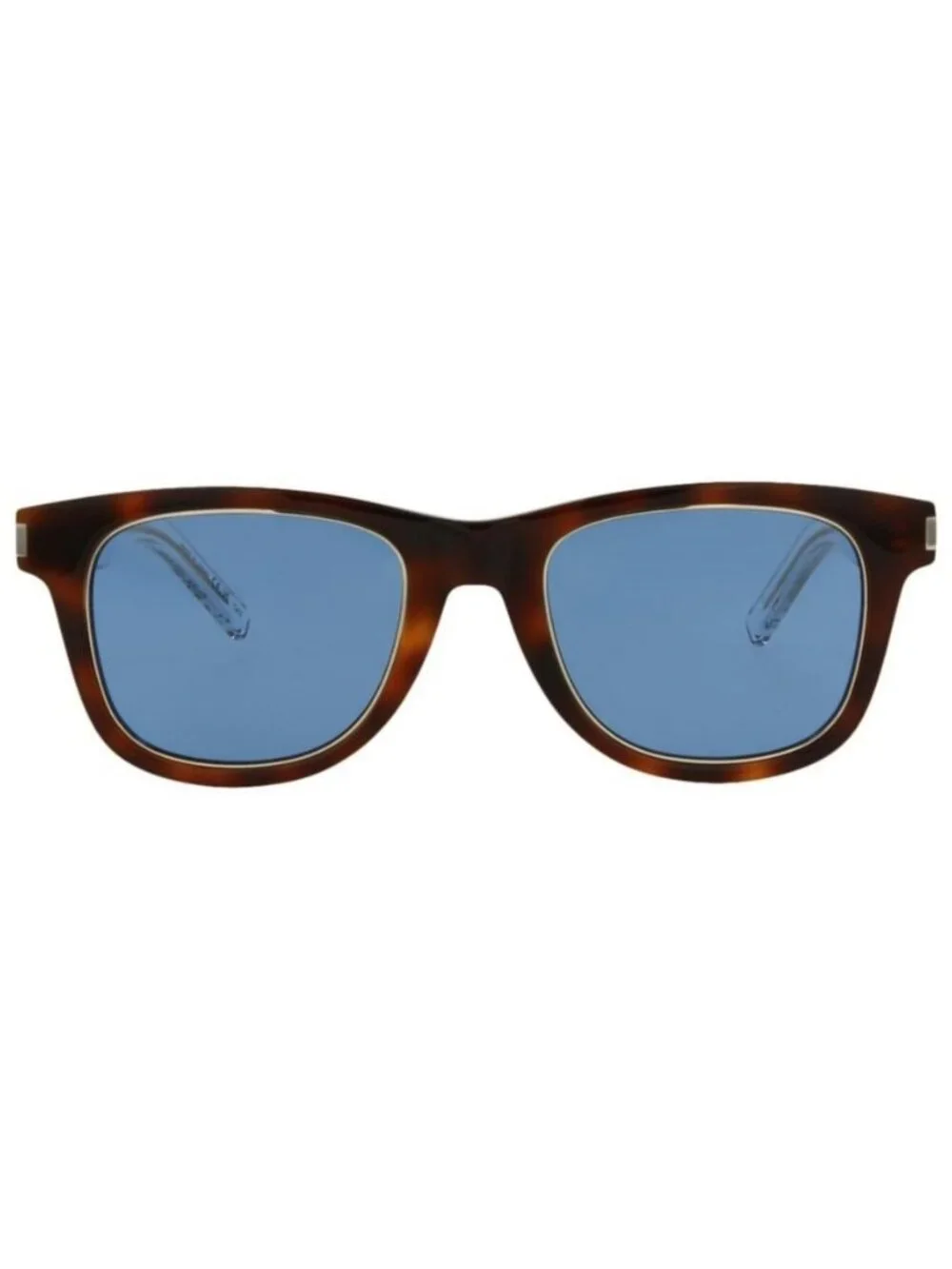 New Saint Laurent Unisex Square/Rectangle Havana Crystal Blue Fashion Designer E